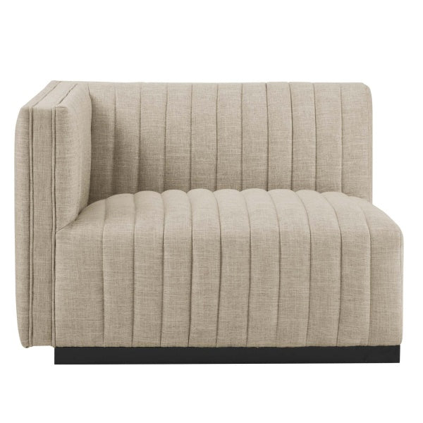 Conjure Channel Tufted Upholstered Fabric 4-Piece Sofa By Modway