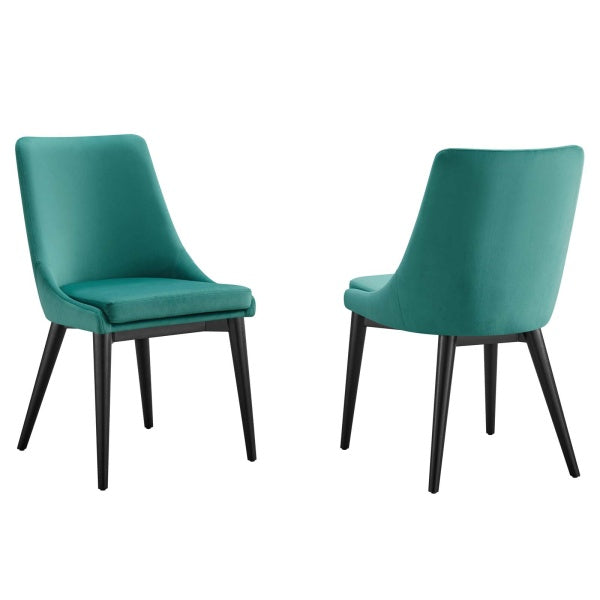 Viscount Accent Performance Velvet Dining Chairs - Set of 2 By Modway