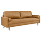 Valour 88" Leather Sofa By Modway