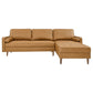 Valour 98" Leather Sectional Sofa