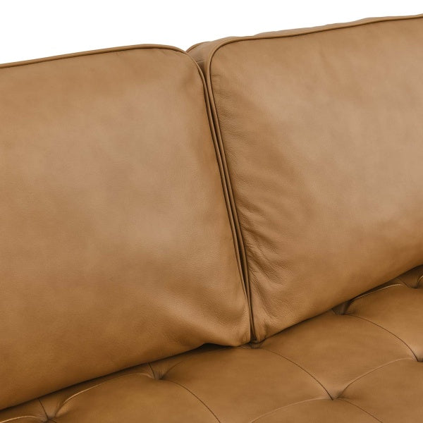 Valour 98" Leather Sectional Sofa