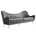 Cheshire Channel Tufted Performance Velvet Sofa By Modway
