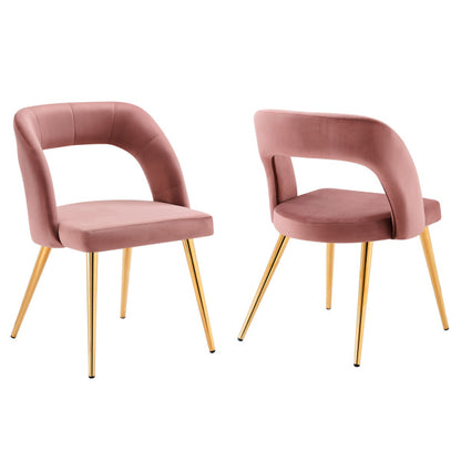 Marciano Performance Velvet Dining Chair Set of 2 By Modway