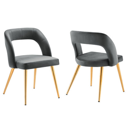 Marciano Performance Velvet Dining Chair Set of 2 By Modway