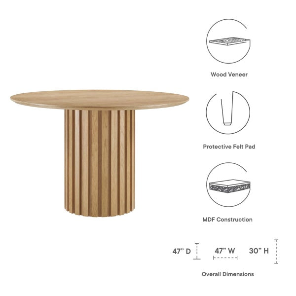 Senja 47" Round Dining Table By Modway