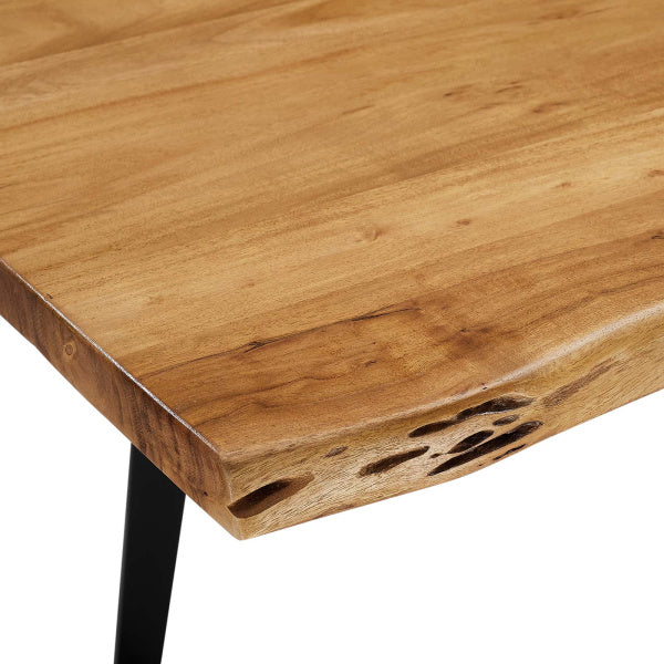 Viggo 60" Live Edge Acacia Wood Dining Table By Modway