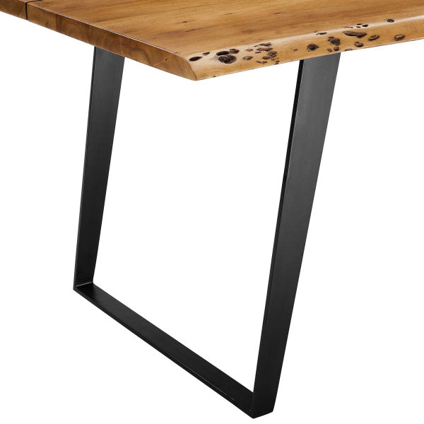 Viggo 60" Live Edge Acacia Wood Dining Table By Modway