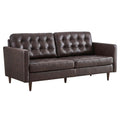 Exalt Tufted Vegan Leather Sofa By Modway