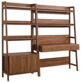 Bixby 2-Piece Wood Office Desk and Bookshelf