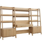 Bixby 3-Piece Wood Office Desk and Bookshelf