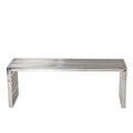 Gridiron Medium Stainless Steel Bench by Modway