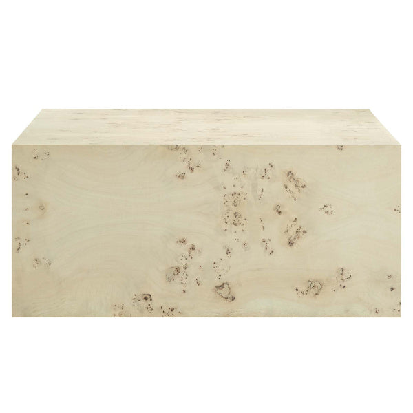 Cosmos 36" Square Burl Wood Coffee Table By Modway