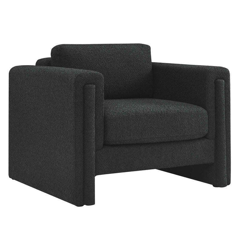 Visible Boucle Fabric Armchair By Modway
