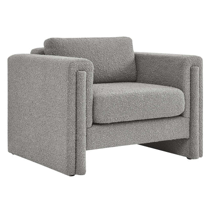 Visible Boucle Fabric Armchair By Modway