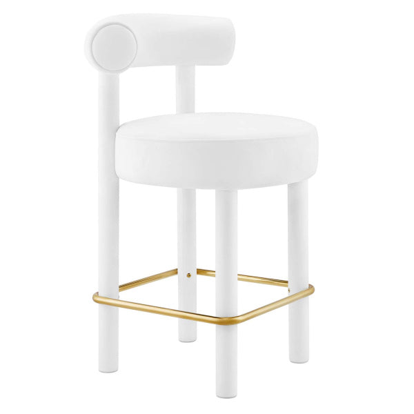 Toulouse Performance Velvet Counter Stool By Modway