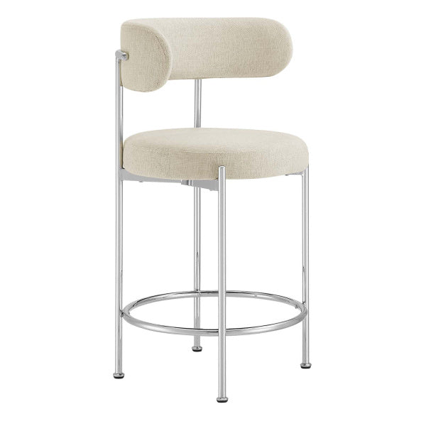 Albie Fabric Counter Stools - Set of 2 By Modway