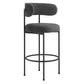 Albie Boucle Fabric Bar Stools - Set of 2 By Modway