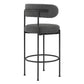 Albie Boucle Fabric Bar Stools - Set of 2 By Modway
