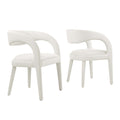 Pinnacle Performance Velvet Dining Chair Set of Two by Modway