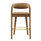 Pinnacle Performance Velvet Bar Stool Set of Two By Modway