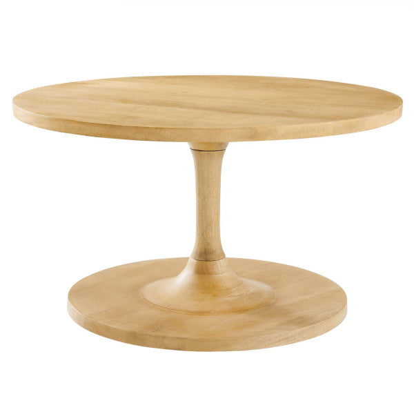 Lina Round Mango Wood Coffee Table By Modway