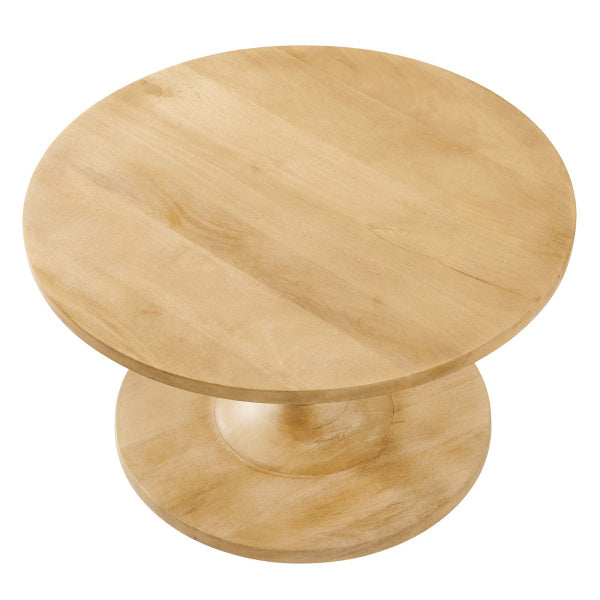 Lina Round Mango Wood Coffee Table By Modway