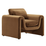 Waverly Performance Velvet Armchair By Modway