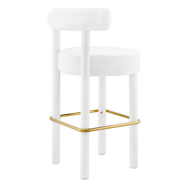 Toulouse Performance Velvet Bar Stool - Set of 2 By Modway