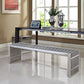 Gridiron Benches Set of 2 Silver by Modway