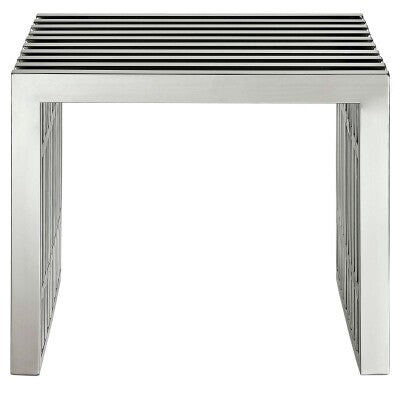 Gridiron Benches Set of 2 Silver by Modway