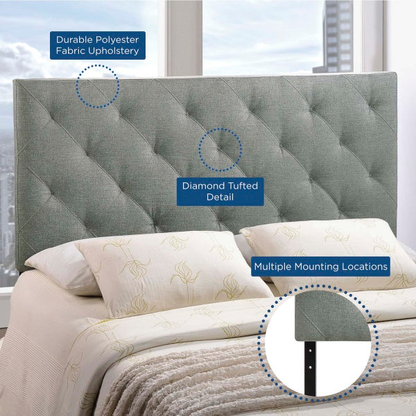 Theodore Queen Upholstered Fabric Headboard By Modway