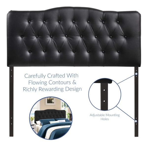 Annabel Full Upholstered Vinyl Headboard | Fiber By Modway
