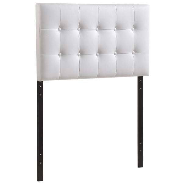 Emily Twin Upholstered Vinyl Headboard | Fiber By Modway