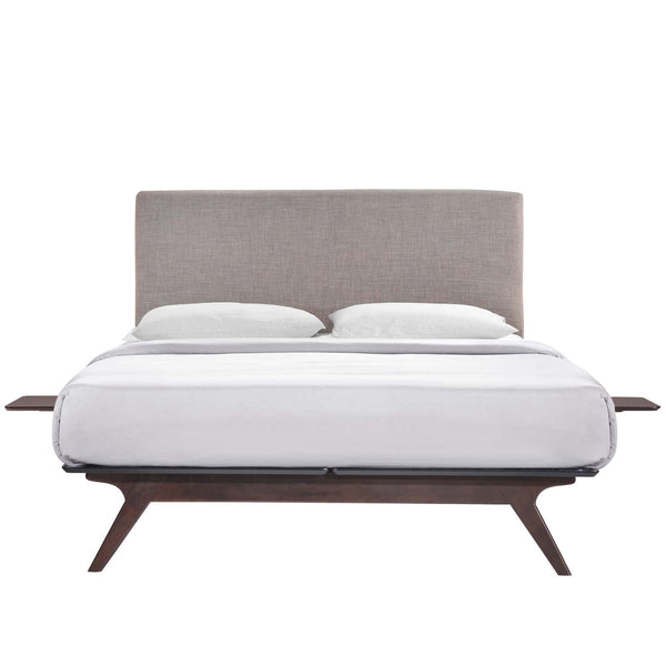 Tracy 3 Piece Full Bedroom Set in Cappuccino Gray by Modway