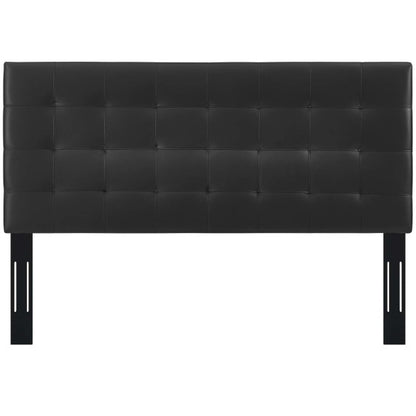 Paisley Tufted Full / Queen Upholstered Faux Leather Headboard | Fiber By Modway