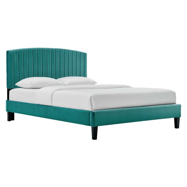 Alessi Performance Velvet Queen Platform Bed By Modway