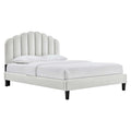 Daisy Performance Velvet Queen Platform Bed By Modway