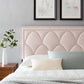 Greta Performance Velvet Full/Queen Headboard Pink by Modway