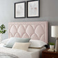 Greta Performance Velvet Full/Queen Headboard Pink by Modway