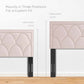 Greta Performance Velvet Full/Queen Headboard Pink by Modway