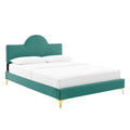 Sunny Performance Velvet Queen Bed By Modway