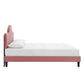 Soleil Performance Velvet Queen Bed By Modway