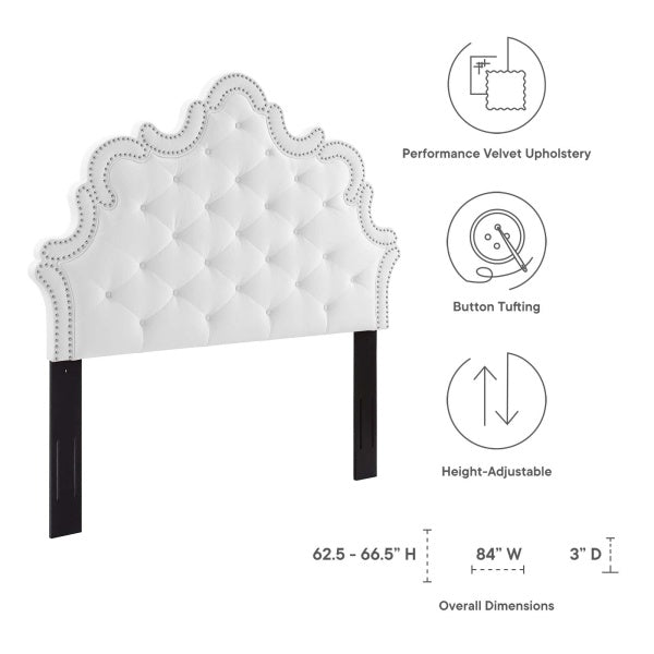 Arabella Button-Tufted Performance Velvet King/California King Headboard by Modway