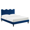 Current Performance Velvet Full Platform Bed By Modway