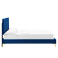 Current Performance Velvet Queen Platform Bed By Modway