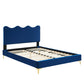 Current Performance Velvet Queen Platform Bed By Modway