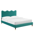 Current Performance Velvet King Platform Bed By Modway