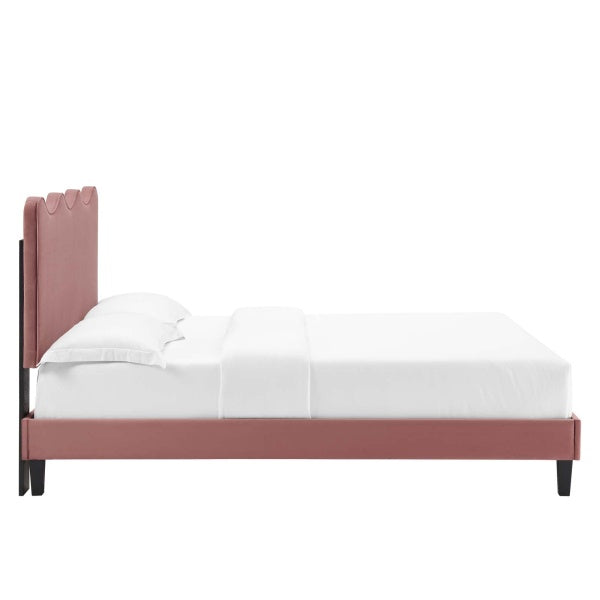 Current Performance Velvet King Platform Bed By Modway