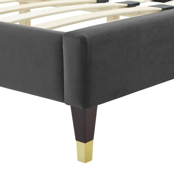 Gwyneth Tufted Performance Velvet Queen Platform Bed By Modway