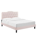 Amber Tufted Performance Velvet King Platform Bed By Modway